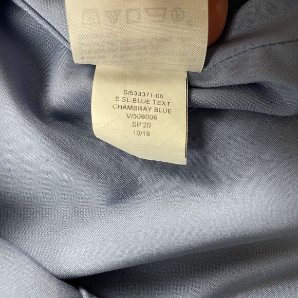 Banana Republic Chambray Sheath Dress Sleeveless Round Neck Light Blue-12 - Picture 13 of 16